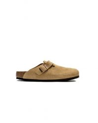 Uniseksowe sandały ARIZONA. Brązowe sandały Birkenstock, ze skóry, bez zapięcia. Za 730.00 zł.