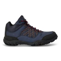 Buty trekkingowe męskie Edgepoint Mid Regatta. Niebieskie buty trekkingowe Regatta, bez wzorów, bez zapięcia. W wyprzedaży za 356.00 zł.