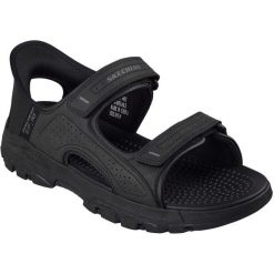 Sandały męskie Skechers Tresmen Reece. Czarne sandały Skechers, z materiału, bez zapięcia. Za 490.00 zł.
