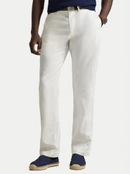 Polo Ralph Lauren Spodnie materiałowe 710A13235004 Biały Classic Fit. Białe spodnie materiałowe Polo Ralph Lauren, m, bez wzorów, z bawełny. Za 859.99 zł.
