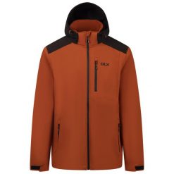 Dlx Durand - Męska kurtka softshell Dlx Burnt Orange. Brązowe kurtki DLX, m, bez wzorów, z polaru, bez kaptura. W wyprzedaży za 464.75 zł.