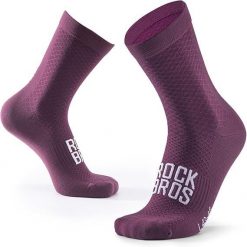 Skarpety rowerowe Rockbros. Fioletowe skarpetki sportowe ROCKBROS, bez wzorów, z elastanu. Za 51.60 zł.