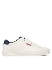 Skechers Sneakersy Cavell Hensley 210946/WNV Biały. Białe buty sportowe casual Skechers, bez wzorów, ze skóry, bez zapięcia. Za 229.99 zł.