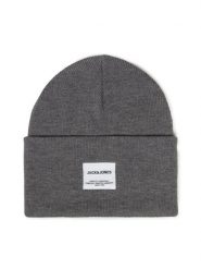 Jack&Jones Czapka Jaclong 12150627 Szary. Szare czapki zimowe Jack&Jones, bez wzorów, z materiału. Za 59.99 zł.