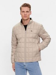 Calvin Klein Jeans Kurtka puchowa J30J324981 Beżowy Regular Fit. Brązowe kurtki Calvin Klein Jeans, l, bez wzorów, z jeansu, bez kaptura. Za 429.99 zł.