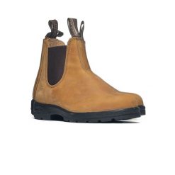 Sztyblety Blundstone Sand 561. Brązowe sztyblety Blundstone, bez wzorów, z gumy, z okrągłym noskiem, przed kolano, bez obcasa, bez zapięcia. Za 809.00 zł.
