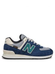 New Balance Sneakersy U574SOA Niebieski. Niebieskie buty sportowe casual New Balance, bez wzorów, ze skóry, bez zapięcia. Za 369.99 zł.