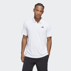 Club Tennis Polo Shirt. Białe koszulki polo Adidas, xl, bez wzorów, z materiału, bez kołnierzyka, bez ramiączek. Za 179.00 zł.