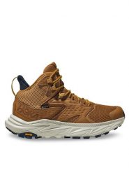 Hoka Trekkingi Anacapa 2 Mid Gtx GORE-TEX 1141633 Brązowy. Brązowe botki sznurowane HOKA, bez wzorów, z gore-texu, bez obcasa, bez zapięcia. Za 569.99 zł.