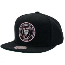 Męska Czapka Z Daszkiem Inter Miami CF Snapback Cap. Czarne czapki z daszkiem NBA, bez wzorów. Za 221.99 zł.