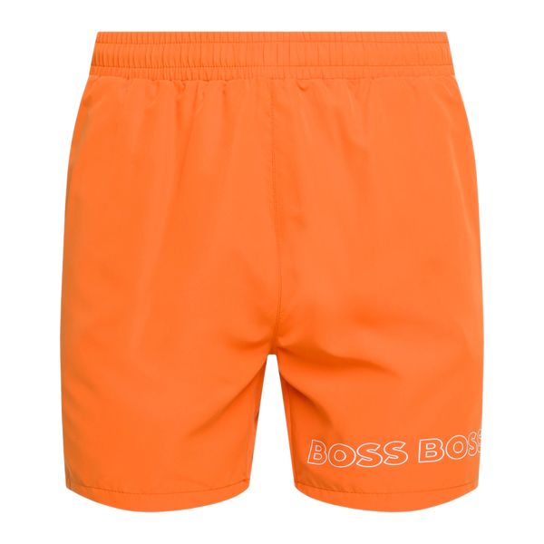 Szorty kąpielowe męskie Hugo Boss Dolphin. Brązowe kąpielówki HUGO BOSS, m, bez wzorów. Za 139.99 zł.