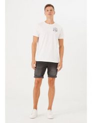 Garcia Szorty dżinsowe w kolorze antracytowym rozmiar: W28. Czarne szorty Garcia, bez wzorów, z jeansu. Za 88.64 zł.