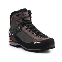 Buty trekkingowe męskie Salewa MS Crow Gtx. Brązowe buty trekkingowe Salewa, bez wzorów, z materiału, za kostkę, bez zapięcia, trekkingowe. Za 1,165.00 zł.