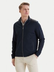 Bugatti Bluza 8750-15123E Granatowy Regular Fit. Niebieskie bluzy Bugatti, m, bez wzorów, z bawełny, bez kaptura. Za 729.99 zł.