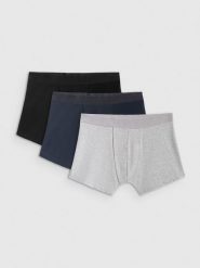 4F Bielizna bokserki (3-pack) męskie - multikolor 3XL. Bokserki 4F, m, bez wzorów, z bawełny. Za 99.99 zł.