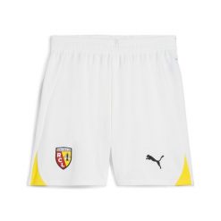 Młodzieżowe szorty RC Lens 24/25 PUMA White Black. Biała szorty Puma, m, bez wzorów, ze lnu, młodzieżowe. W wyprzedaży za 154.90 zł.