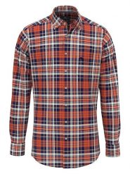 FYNCH-HATTON Koszula - Casual fit - w kolorze czerwonym rozmiar: XL. Czerwone koszule Fynch-Hatton, xl, bez wzorów, z bawełny, bez kołnierzyka, bez ramiączek. Za 100.99 zł.