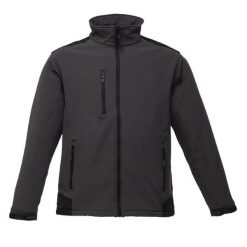 Męski Softshell Sandstorm. Szare kurtki softshell Regatta, m, bez wzorów, z softshellu, bez kaptura. Za 243.99 zł.