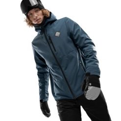 Męska kurtka snowboardowa Sporty zimowe Siroko W2 Monsoon. Niebieskie kurtki SIROKO, na zimę, l, bez wzorów, z softshellu, bez kaptura. W wyprzedaży za 384.00 zł.