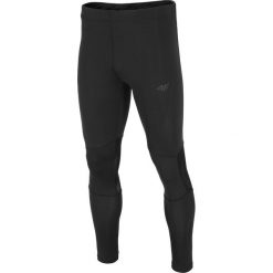 Getry treningowe męskie SPMF201z - czarny. Legginsy długie sportowe marki 4F. W wyprzedaży za 79.99 zł.