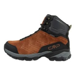Buty trekkingowe CMP Melnick 3Q18587 P777 brązowe. Brązowe trekkingi bez wzorów, ze skóry, za kostkę, bez zapięcia. Za 588.17 zł.
