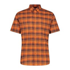 Koszula męska CMP 35S5717. Brązowe koszule CMP, m, bez wzorów, bez kołnierzyka, bez ramiączek. Za 241.50 zł.