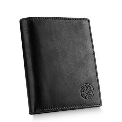 Portfel męski BETLEWSKI BPM-VTCC-62 CZARNY. Czarne portfele Betlewski, bez wzorów, ze skóry. Za 139.99 zł.