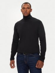Guess Golf M4BP08 KCHB1 Czarny Regular Fit. Czarne golfy Guess, m, z aplikacjami, z bawełny, bez kołnierzyka, bez ramiączek. Za 159.99 zł.
