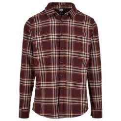 Bluza Urban Classics checked campus. Brązowe bluzy Urban Classics, m, bez wzorów, bez kaptura. Za 214.00 zł.