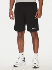 Champion Szorty sportowe 220306 Czarny Regular Fit. Czarne krótkie spodenki sportowe Champion, m, bez wzorów, z bawełny. Za 119.99 zł.