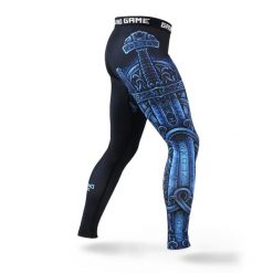 Legginsy do MMA męskie Ground Game VIKING. Legginsy długie sportowe GROUND GAME, m, bez wzorów, z elastanu, do biegania. Za 179.99 zł.