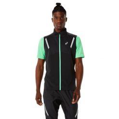 Kurtka treningowa męska Asics Liteshow. Czarne kurtki ASICS, m, bez wzorów, bez kaptura. Za 349.99 zł.