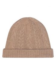 AUTHENTIC CASHMERE Kaszmirowa czapka "Scott" w kolorze beżowym rozmiar: onesize. Brązowe czapki zimowe AUTHENTIC CASHMERE, bez wzorów, z kaszmiru. Za 240.43 zł.