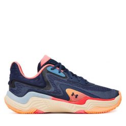 Buty do koszykówki Under Armour. Niebieskie buty do koszykówki Under Armour, bez zapięcia, do koszykówki. Za 399.99 zł.