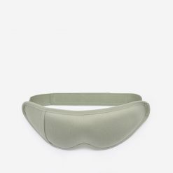 Maska do spania podróżna 3D, Commute. Zielone piżamy Decathlon, bez wzorów, z materiału, bez ramiączek. Za 39.99 zł.