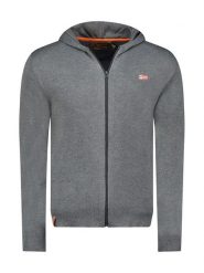 Geographical Norway Kardigan "Felinood" w kolorze antracytowym rozmiar: XL. Czarne swetry rozpinane Geographical Norway, xl, bez wzorów, bez kołnierzyka, bez ramiączek. Za 114.98 zł.