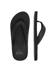 Quiksilver Japonki CEO-MIAMI-01 Czarny. Czarne japonki Quiksilver, bez wzorów, z materiału. Za 99.99 zł.