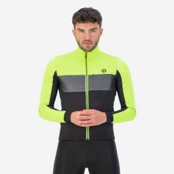 Kurtka rowerowa męska Rogelli Attq, mocno ocieplana. Czarne kurtki Rogelli, na zimę, m, bez wzorów, bez kaptura. Za 378.00 zł.