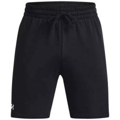 Spodenki fitness męskie Under Armour Rival Fleece. Czarne krótkie spodenki sportowe Under Armour, m, bez wzorów, z dresówki. Za 145.00 zł.