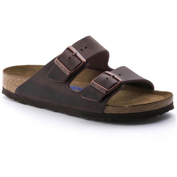 Klapki męskie Birkenstock Arizona. Brązowe klapki Birkenstock, z jeansu. Za 566.60 zł.