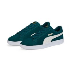 Buty do chodzenia męskie Puma SMASH V2. Białe buty sportowe casual Puma, bez wzorów, bez zapięcia. W wyprzedaży za 219.00 zł.