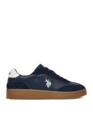 U.S. Polo Assn. Sneakersy EO-ROWAN001M/6LS1 Granatowy. Niebieskie buty sportowe casual U.S. Polo Assn., bez wzorów, ze skóry, bez zapięcia. Za 299.99 zł.