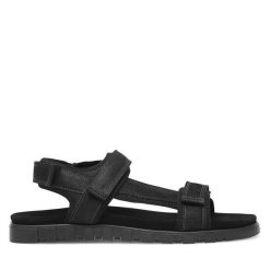 Sandały Lasocki. Czarne sandały Lasocki, bez zapięcia. Za 159.99 zł.