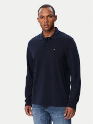 Tommy Jeans Polo Essential DM0DM23630 Granatowy Regular Fit. Niebieskie koszulki polo Tommy Jeans, m, bez wzorów, z bawełny, bez kołnierzyka, bez ramiączek. Za 349.99 zł.