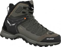 Buty trekkingowe męskie Salewa Mtn Trainer Lite Mid Gtx. Brązowe buty turystyczne Salewa, na zimę, bez wzorów, z materiału, za kostkę, bez zapięcia, trekkingowe. Za 1,088.00 zł.