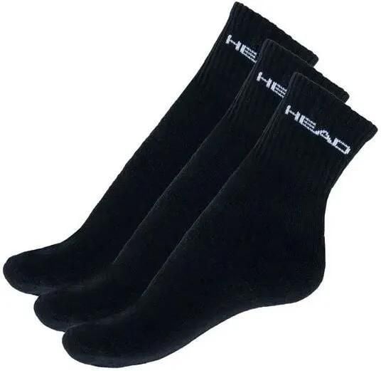 Skarpetki Head Short Crew 3-pack unisex czarne 35-38. Czarne skarpety Head, bez wzorów, z bawełny. Za 111.99 zł.