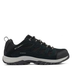 Trekkingi Columbia. Czarne buty trekkingowe Columbia, bez wzorów, bez zapięcia. Za 309.99 zł.