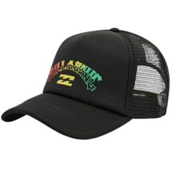 Czapka z daszkiem męska Billabong Podium Trucker. Czarne czapki z daszkiem Billabong, na lato, bez wzorów, z materiału. Za 87.99 zł.
