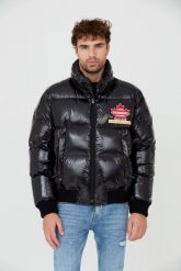 DSQUARED2 Czarna kurtka Glossy Puff Kaban. Czarne kurtki Dsquared2, m, bez wzorów, bez kaptura. W wyprzedaży za 2,689.99 zł.