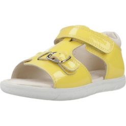 Sandały GEOX B SANDAL ALUL Żółty. Żółte sandały Geox, ze skóry, bez zapięcia. Za 208.99 zł.